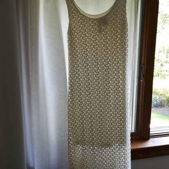 White Crocheted Dress Size M - Picture 2 of 5
